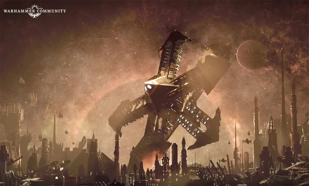 The Will of Eternity strikes Cadia, breaking the Fortress World apart