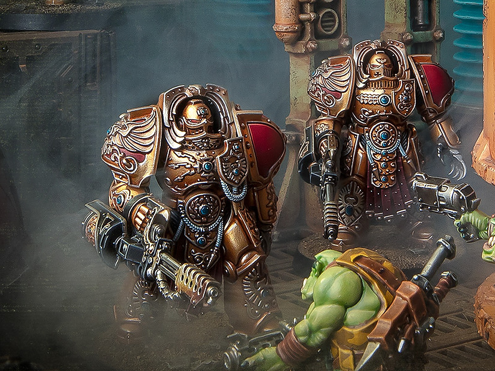 Eleven Custodes Kits Now Carry Both Game Logos. In the Lore, Nothing Happened in Between.