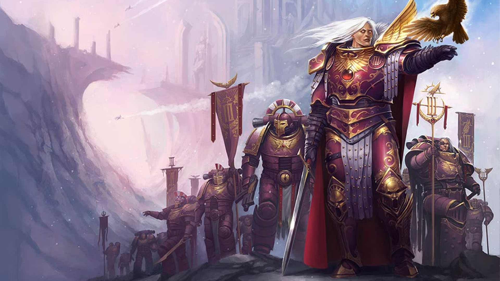 Fulgrim as the Palatine Phoenix, the paragon primarch of the Emperor's Children before his fall