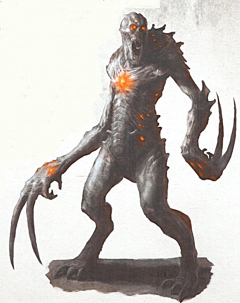 A Cythor Fiend, the glassy crystalline xeno of the Ghoul Stars