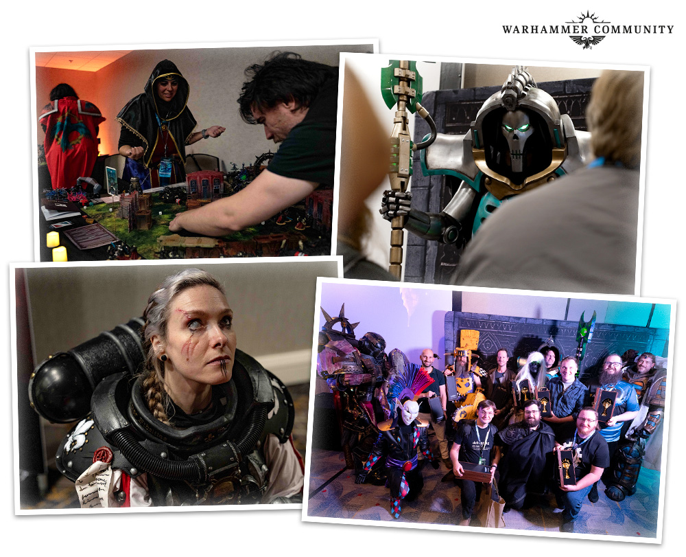 Costumed players and Grand Narrative tables from a previous year's event in Atlanta