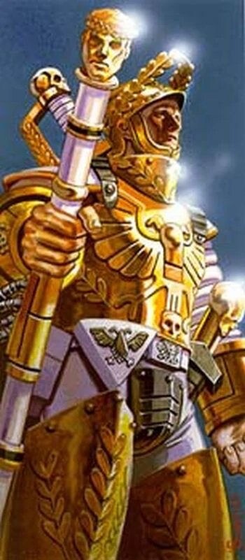 Lord Solar Macharius in golden armour