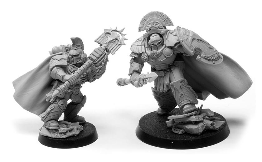 Minotaurs Space Marines in heavy bronze armour