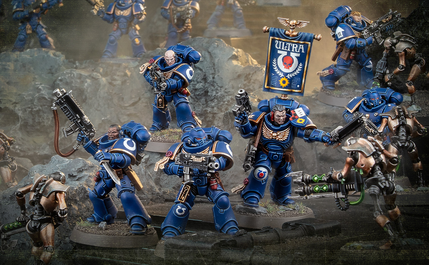 The New Intercessors Kit Gets Its Banner Back. Vanguard Veterans Get Their Shields Back Too.