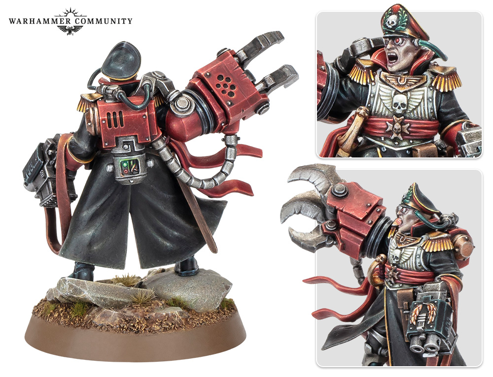 Yarrick miniature with power klaw and bionic eye, the old man returned