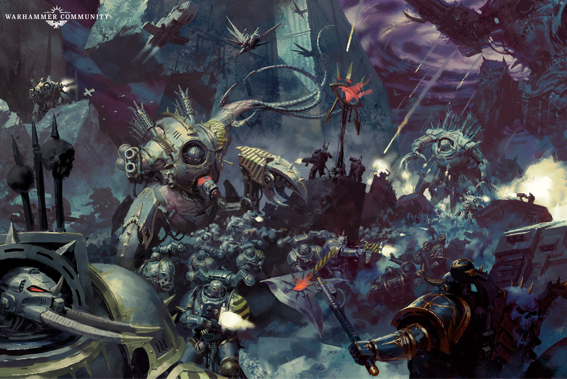 Iron Warriors daemon engines assault the Cadian Gate