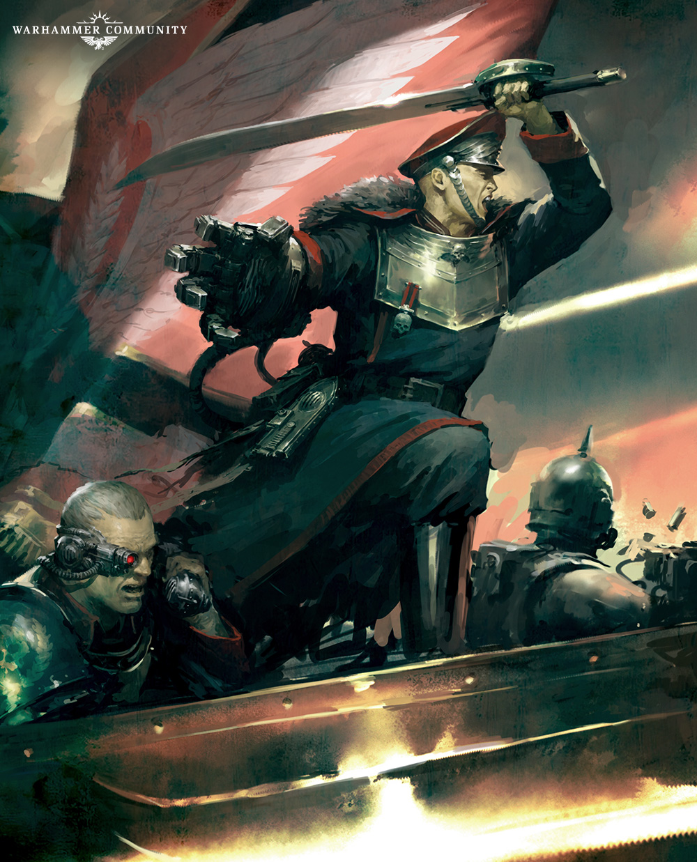 Imperial Guard holding against Orks