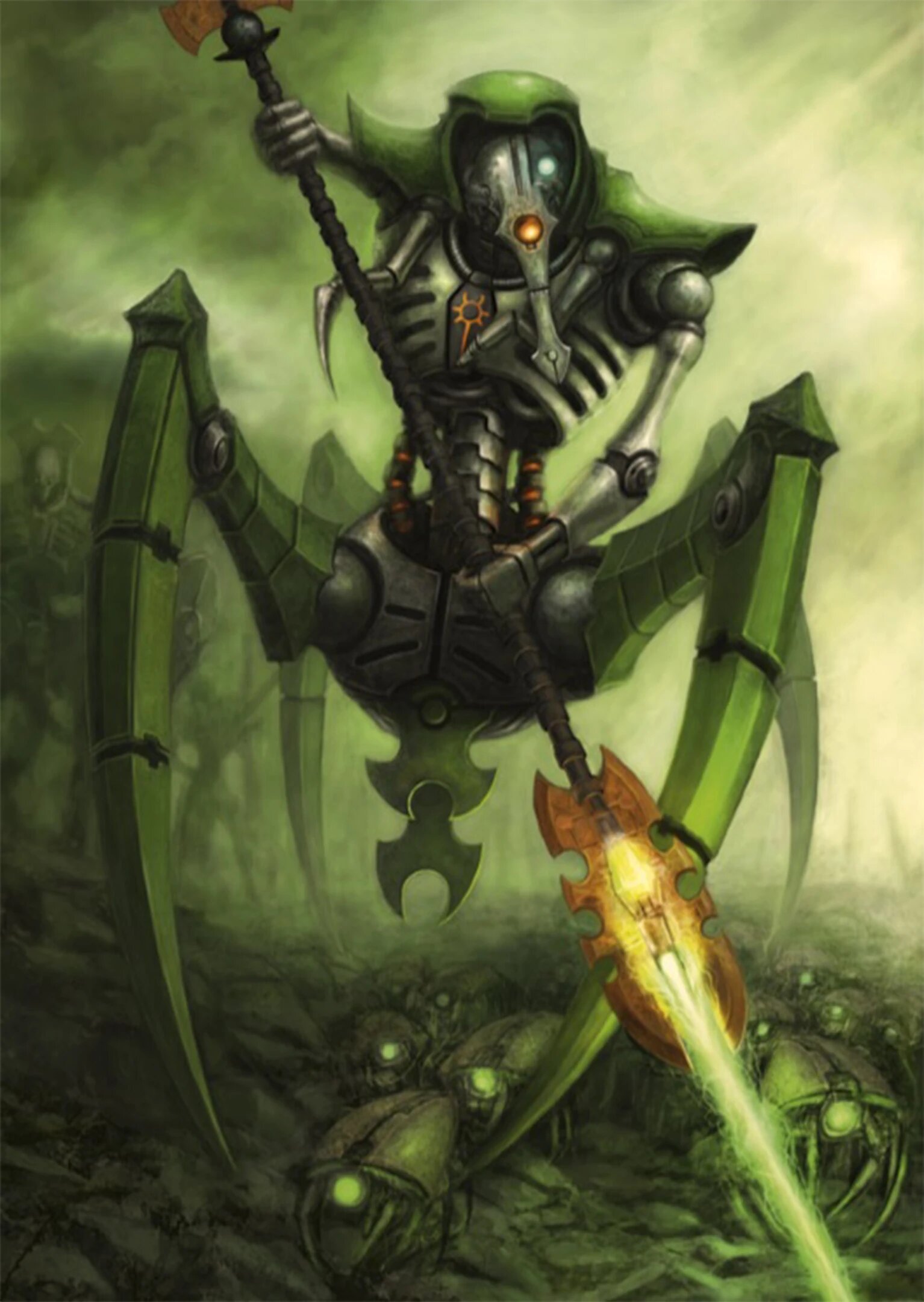 Illuminor Szeras, the Necron cryptek who engineered the Pariah Nexus
